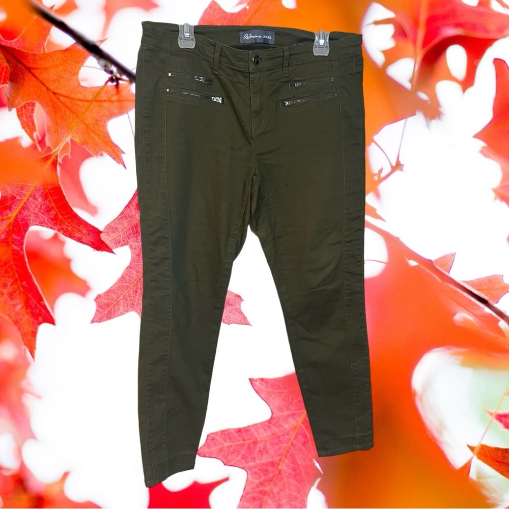 Reitmans jeans in dark green and a size 31
